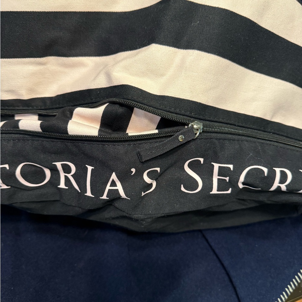 Victoria's Secret Black and White Travel Bag